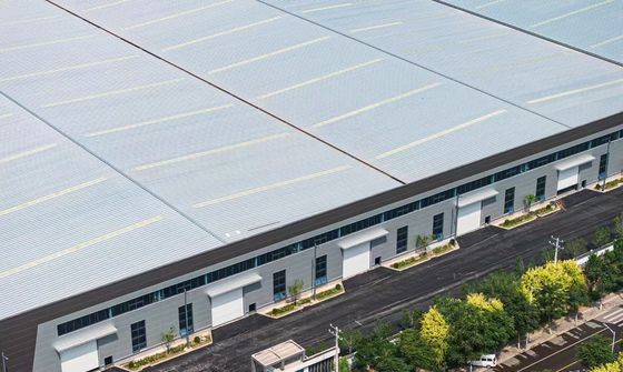 Konfigurowalny magazyn konstrukcji stalowej z materiału Q355B z udźwigiem dźwigu 5~30 ton i maksymalnym obciążeniem wiatrem 280 km/h