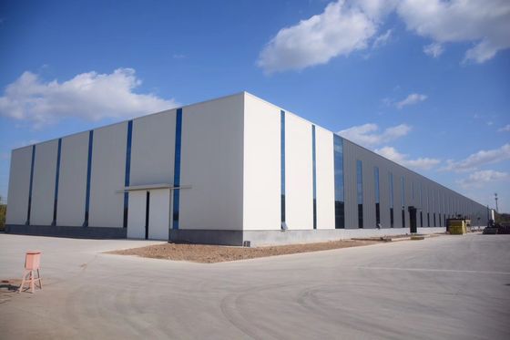 Prefabrykowana konstrukcja stalowa budynek magazynowy z długą żywotnością i sztywną ramą